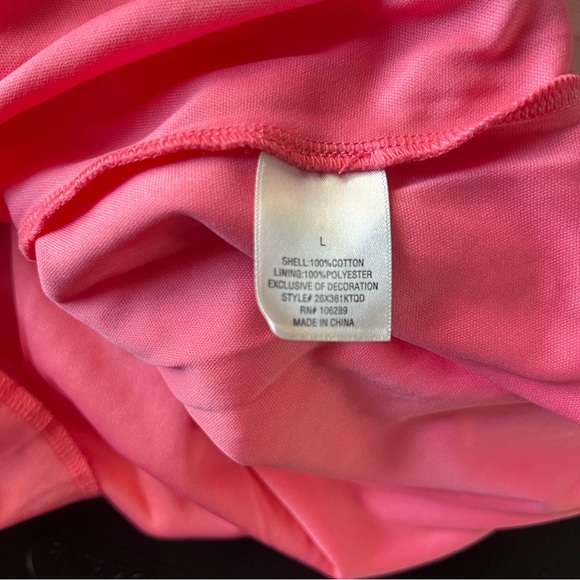 Francesca’s Blue Rain Coral Floral Ditsy Mini Dress Twist Front Size L - Picture 10 of 10